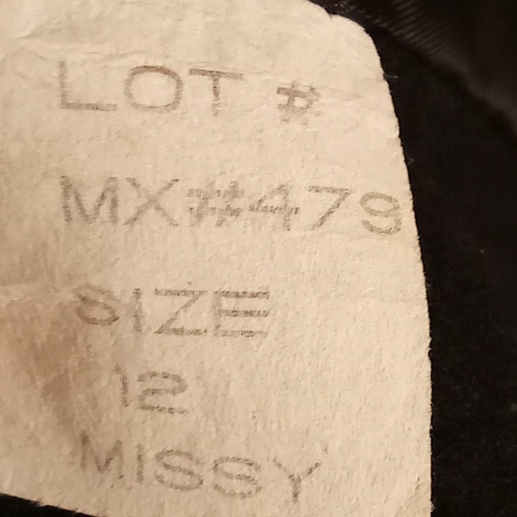 VINTAGE Stephanie Mathews Wool Winter Size 12 Black Color Pea Coat HMBC - Picture 13 of 15